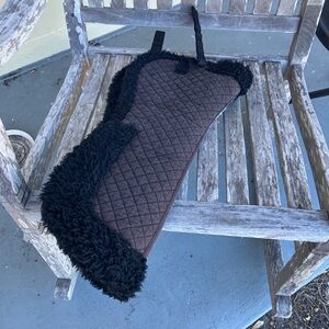 Horse half pad, black wither pad